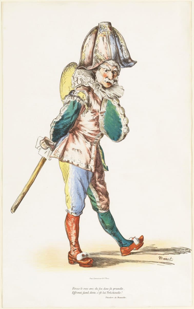 Polichinelle by Edouard Manet