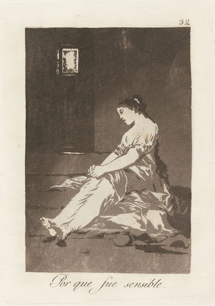 Por que fue sensible (Because She Was Susceptible) by Francisco Goya