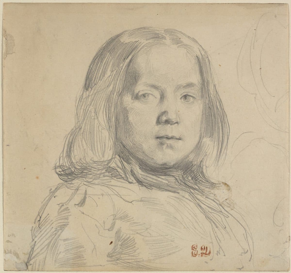 Portrait of a Child by Eugène Delacroix