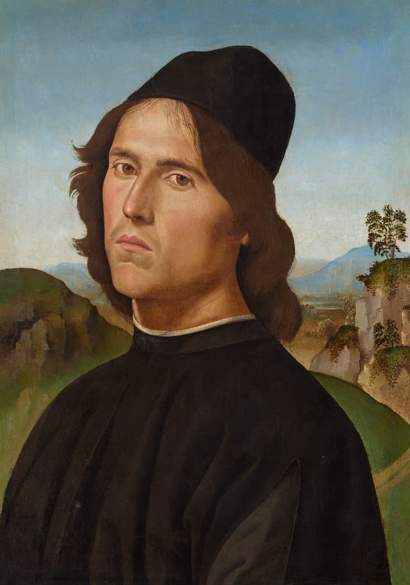 Portrait of Lorenzo di Credi by Pietro Perugino