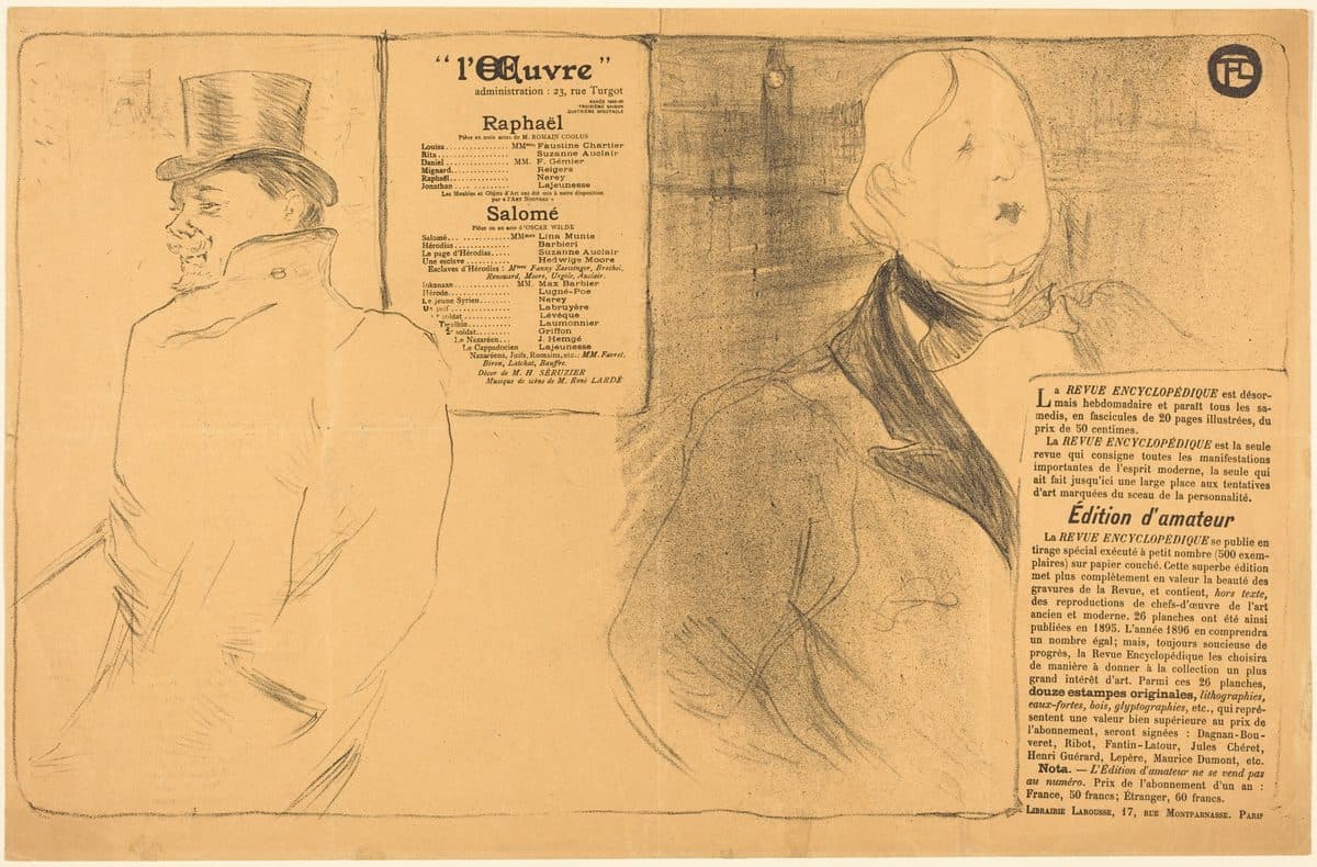 Raphaël; Salomé by Henri de Toulouse-Lautrec