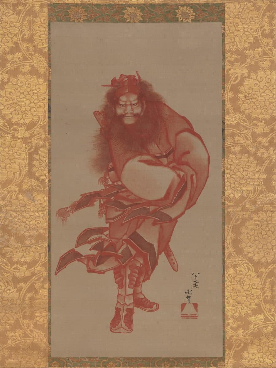 Red Zhong Kui, the Demon Queller by Katsushika Hokusai