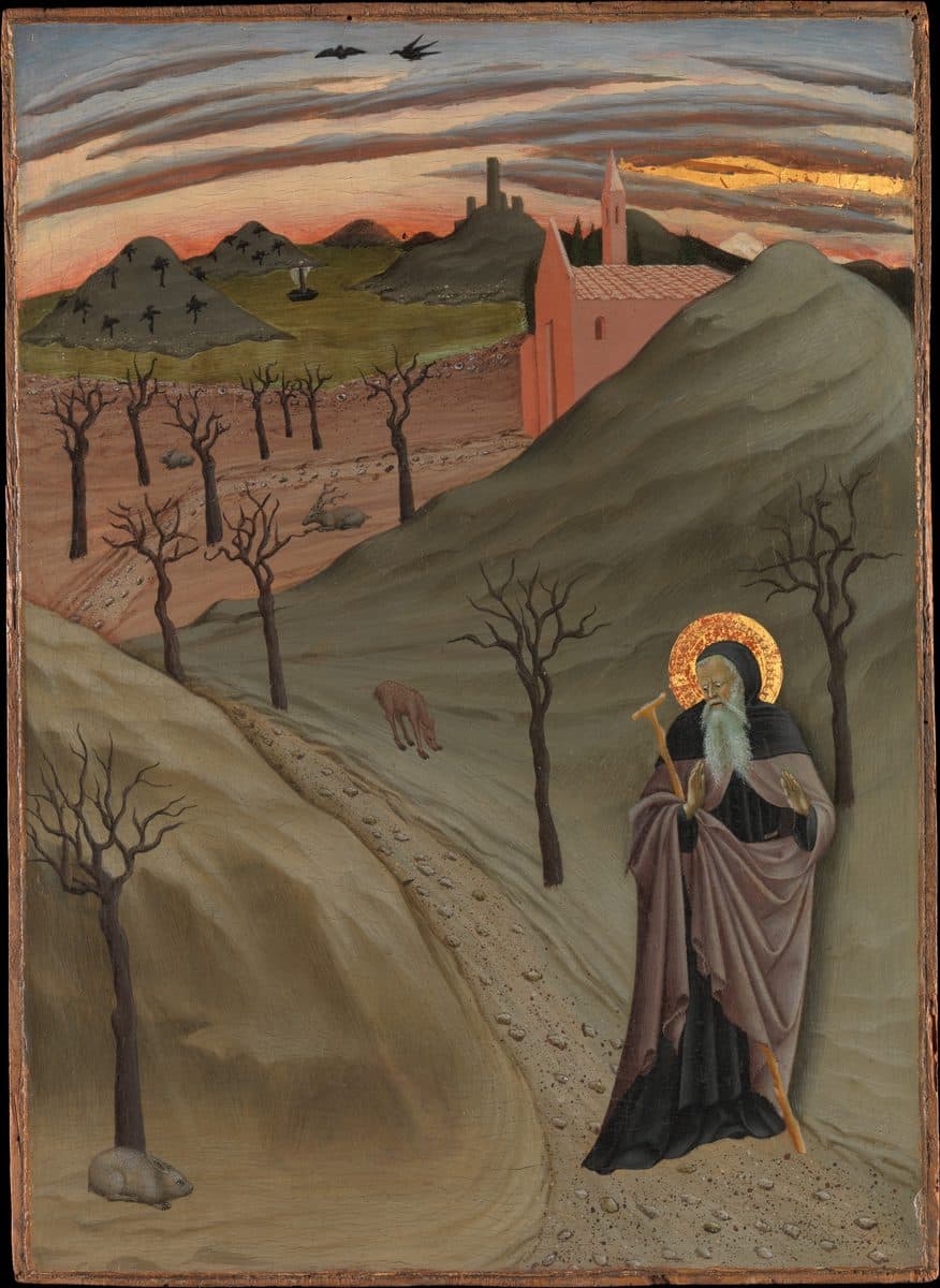 Saint Anthony the Abbot in the Wilderness by Sano di Pietro (Ansano di Pietro di Mencio)