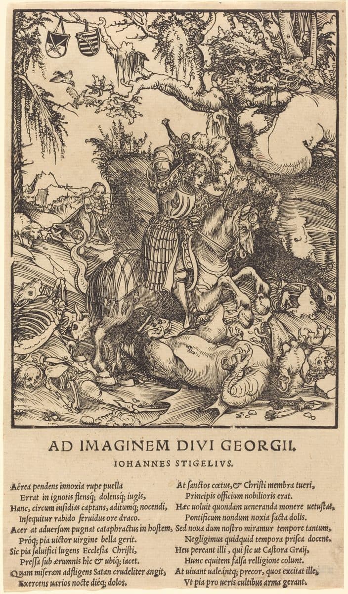 Saint George and the Dragon by Lucas Cranach the Elder