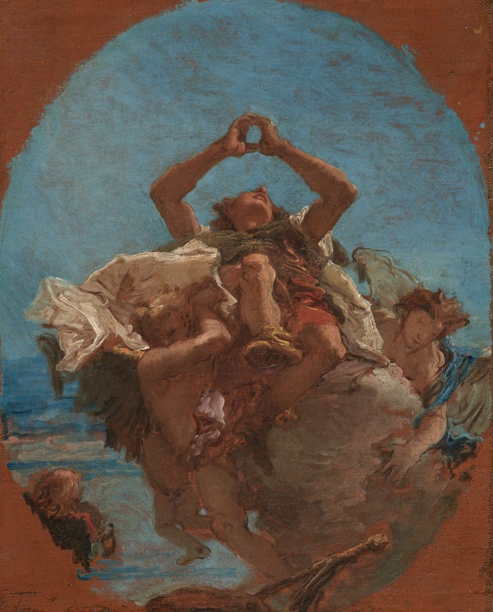 Saint Roch Carried to Heaven by Angels by Giovanni Battista Tiepolo