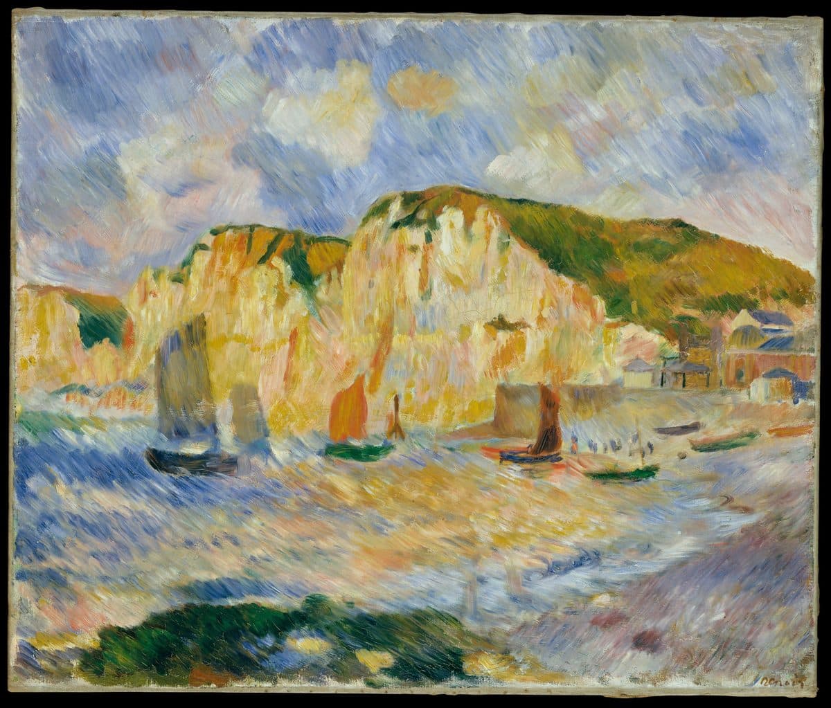 Sea and Cliffs by Auguste Renoir