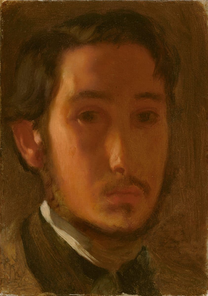 Self-Portrait with White Collar by Edgar Degas