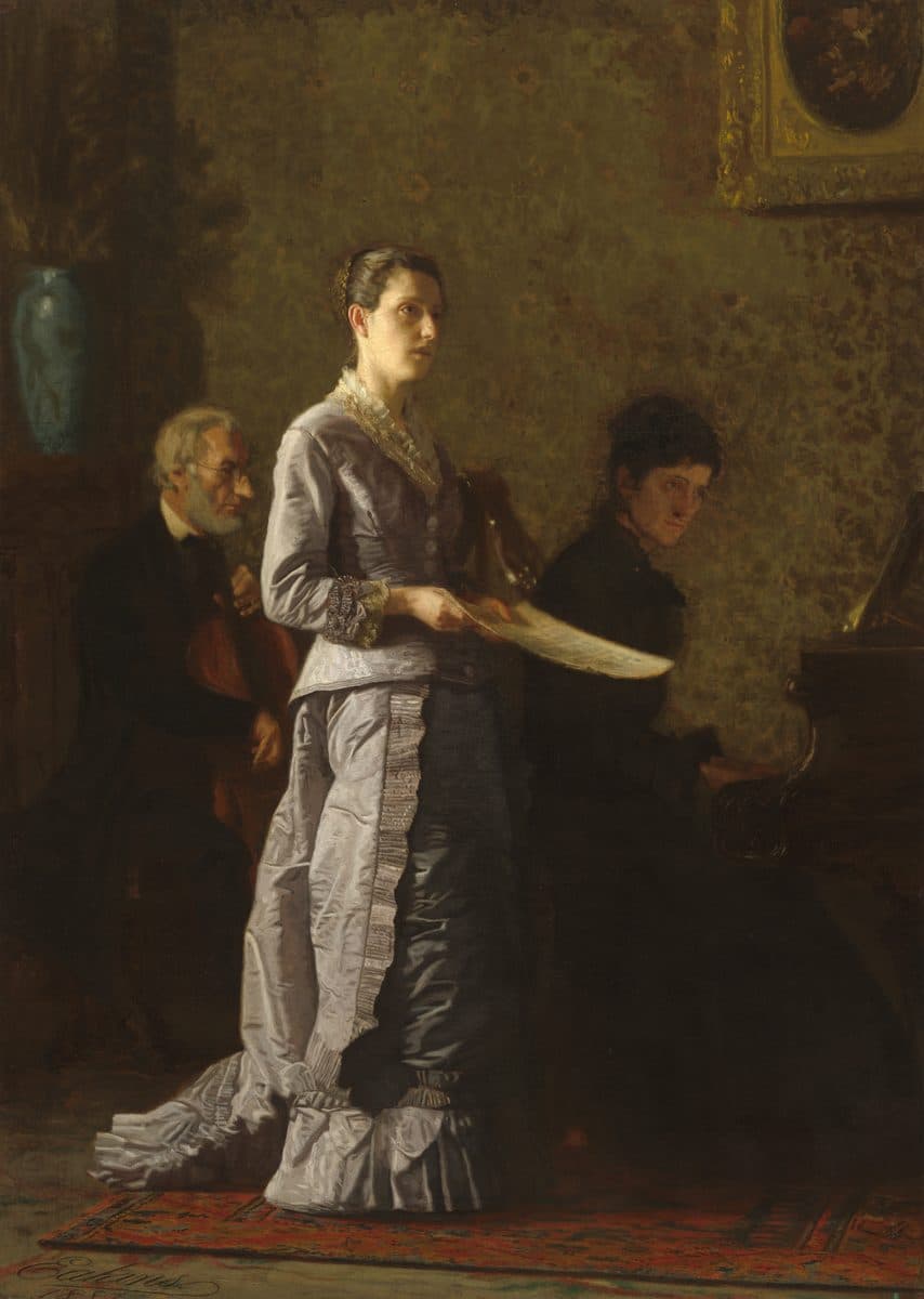Singing a Pathetic Song by Thomas Eakins
