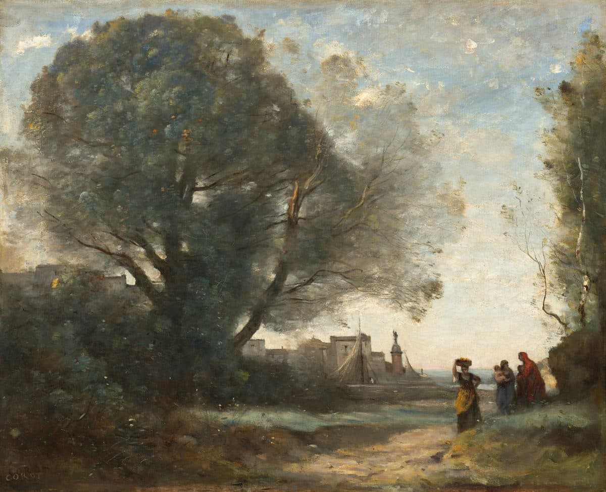 Souvenir of Terracina by Jean-Baptiste-Camille Corot