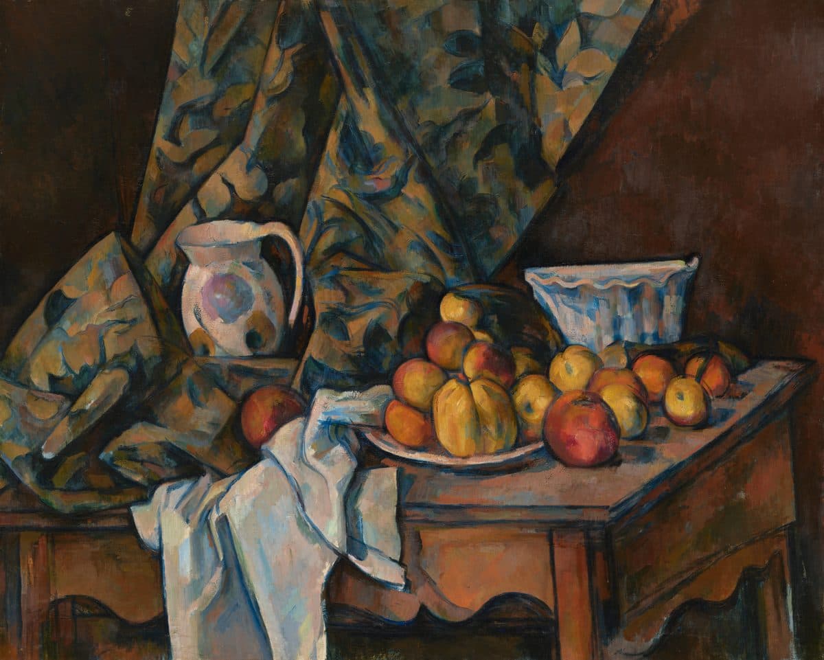Still Life with Apples and Peaches by Paul Cezanne