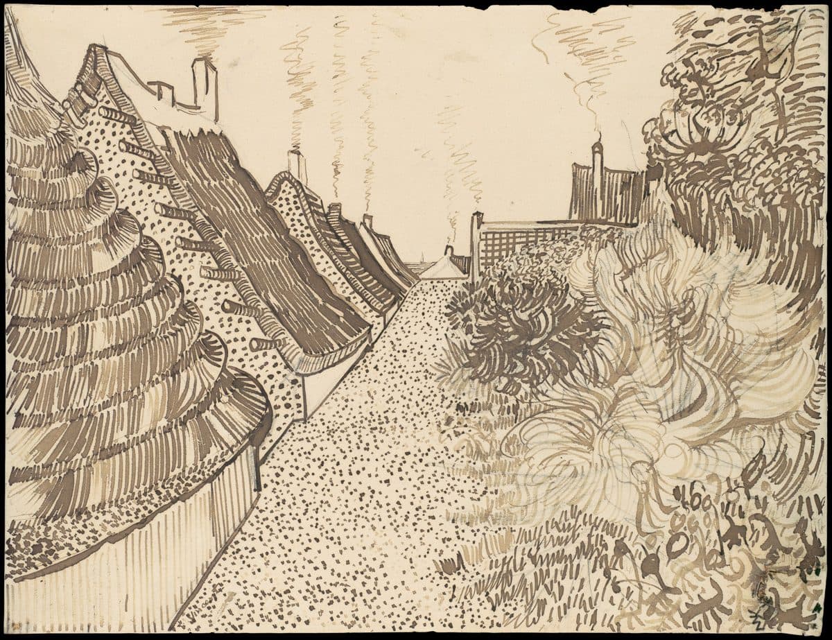 Street in Saintes-Maries-de-la-Mer by Vincent van Gogh
