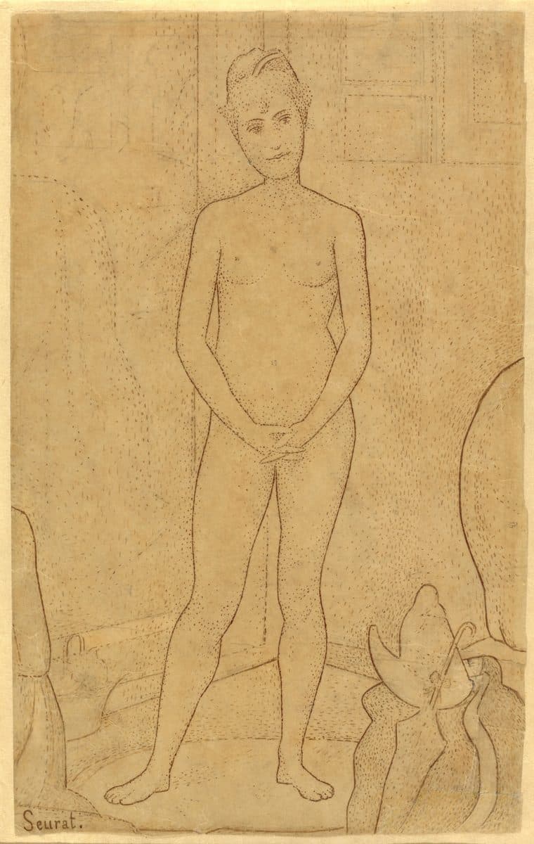 Study after "The Models" by Georges Seurat