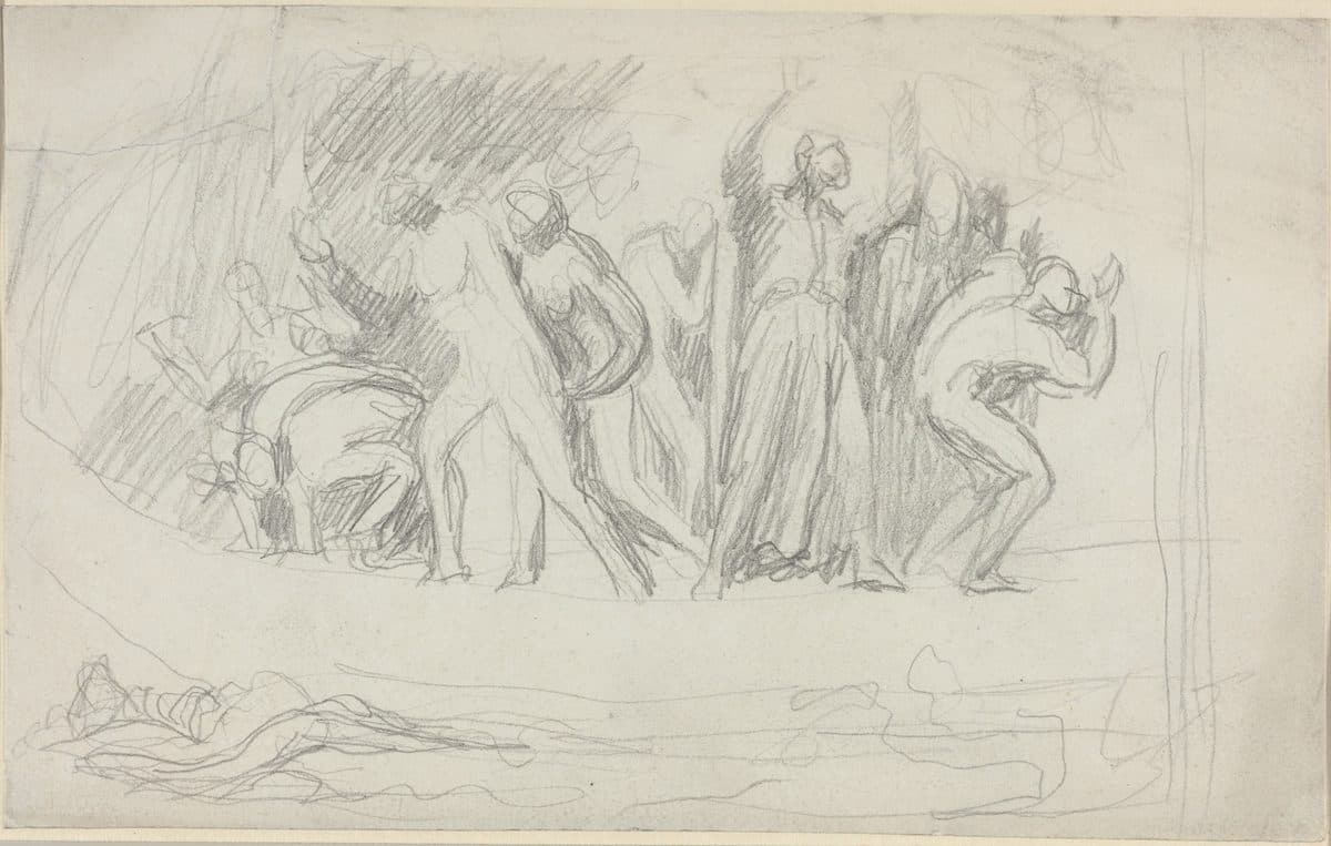 Study for "The Deluge" by George Romney