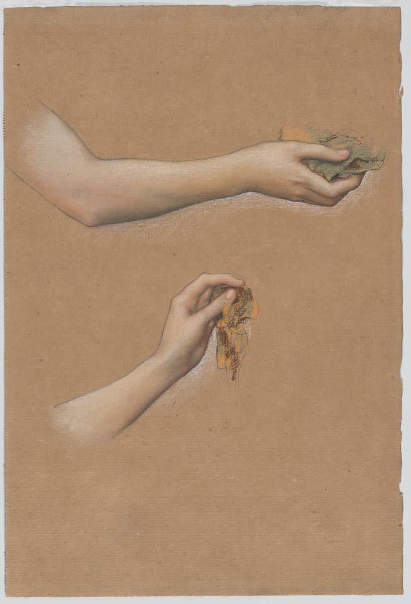 Study of Arms for "The Cadence of Autumn" by Evelyn De Morgan