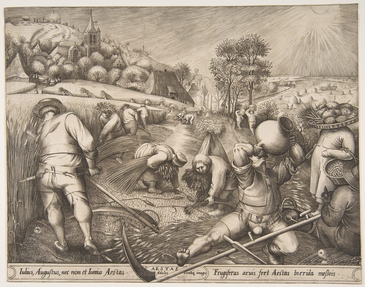 Summer (Aestas), from "The Seasons" by Pieter van der Heyden