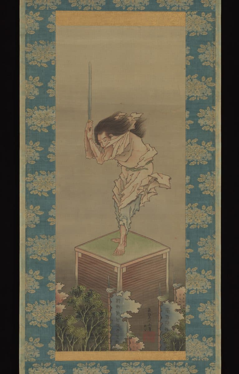 Sword Dancer by Katsushika Hokusai