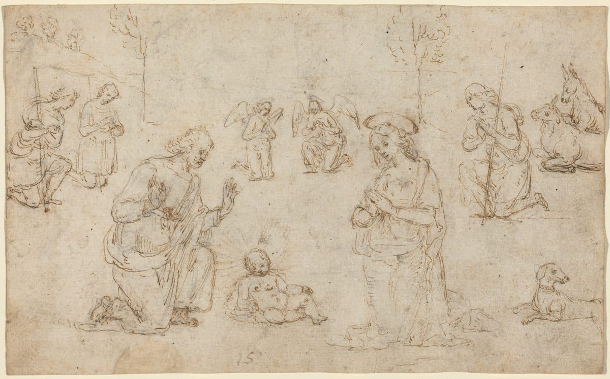 The Adoration of the Shepherds by Pietro Perugino