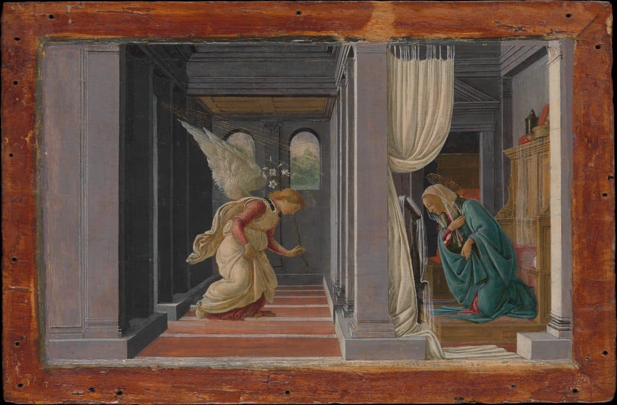 The Annunciation by Botticelli (Alessandro di Mariano Filipepi)