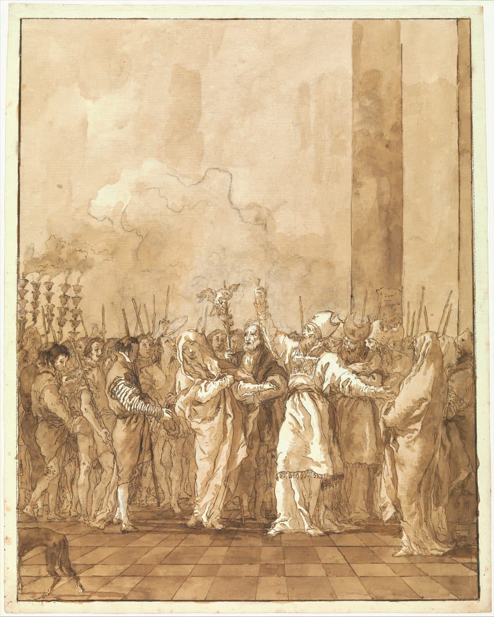 The Betrothal of the Virgin by Giovanni Domenico Tiepolo
