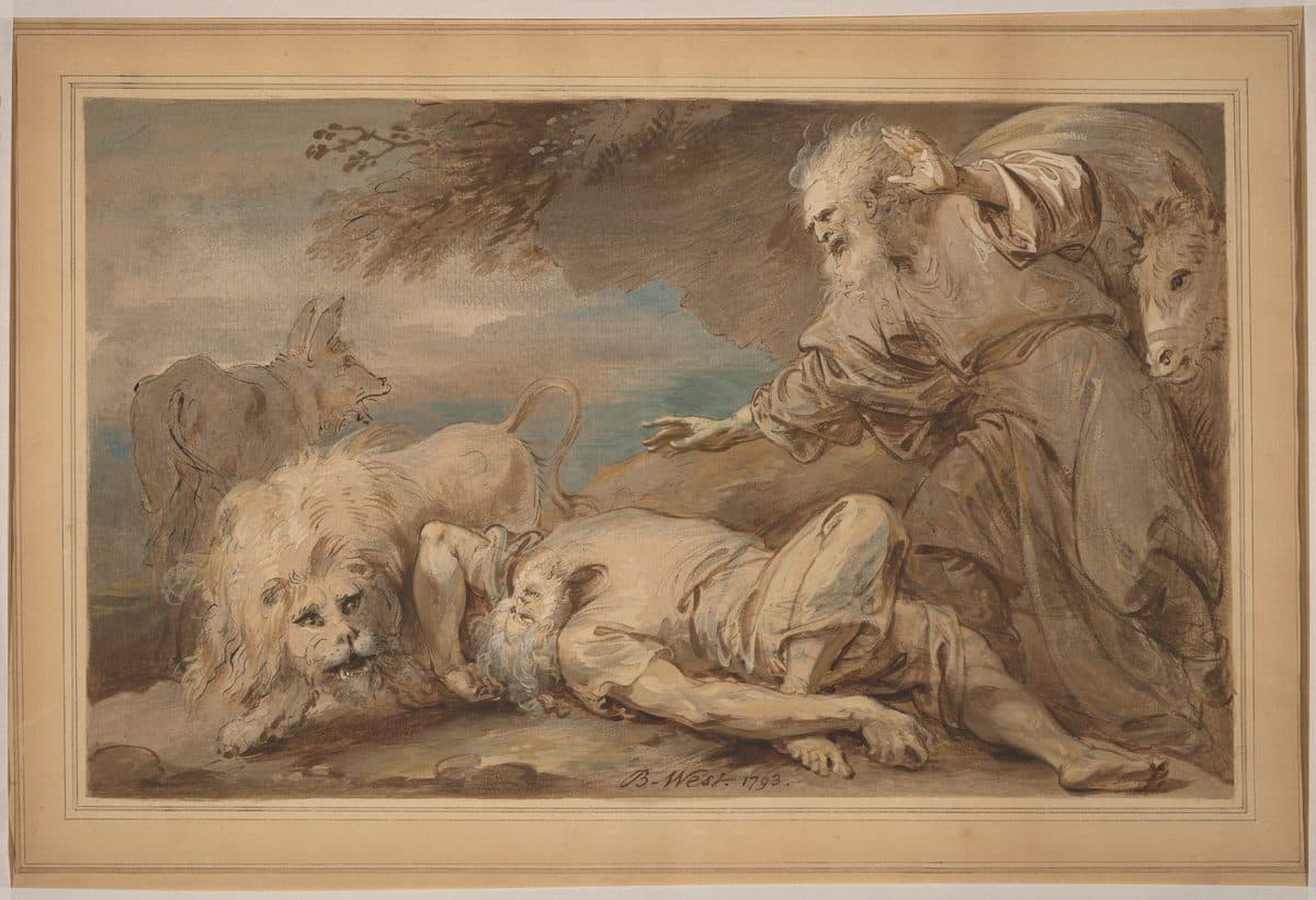 The Disobedient Prophet by Benjamin West