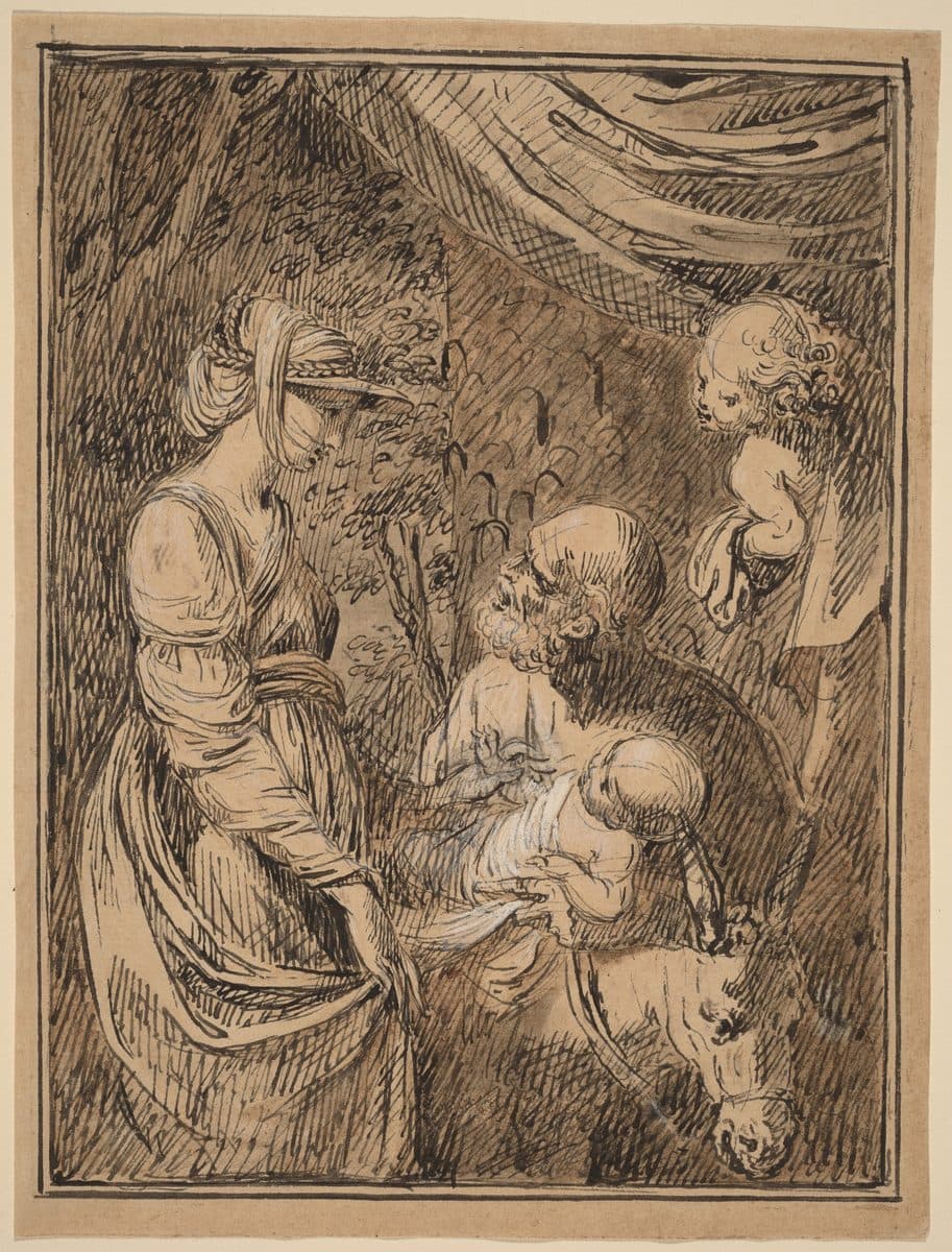 The Flight into Egypt by Benjamin West