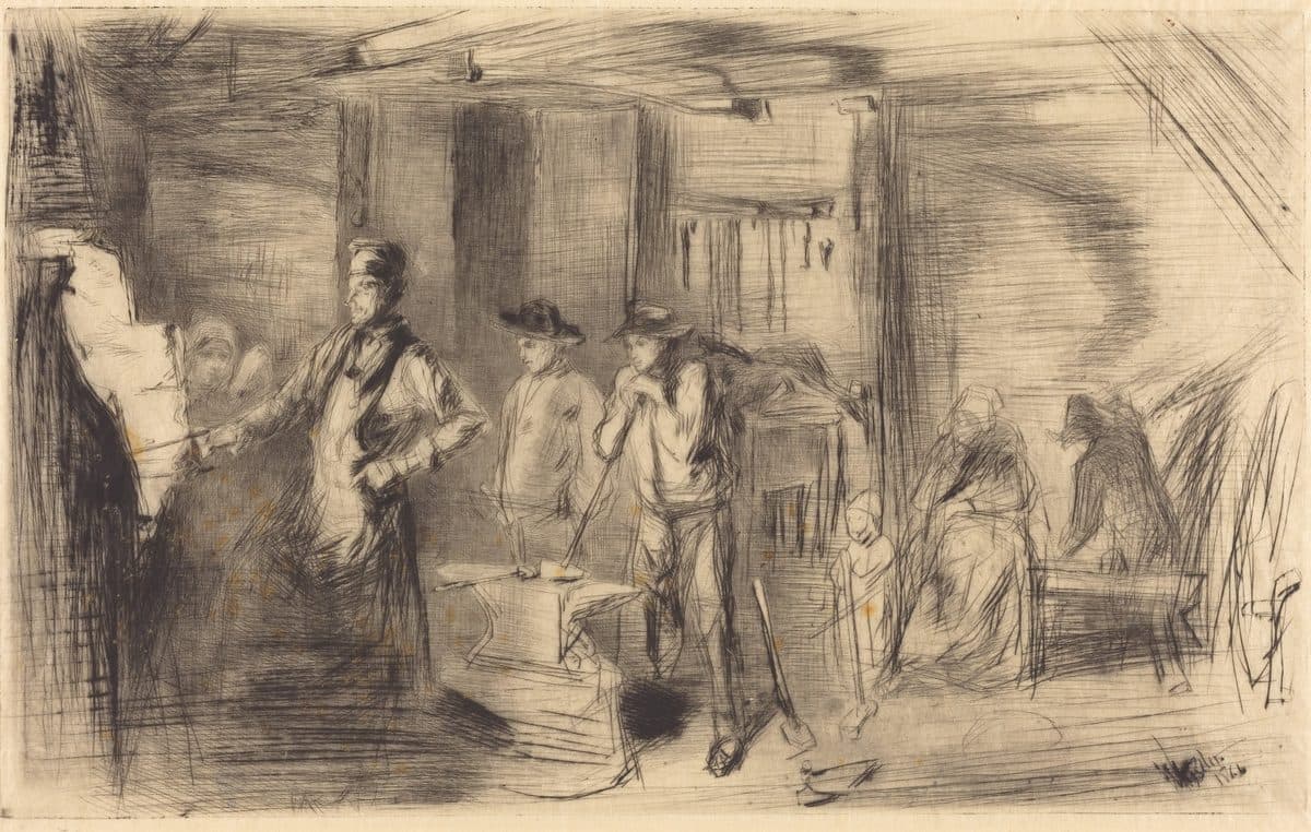 The Forge by James McNeill Whistler