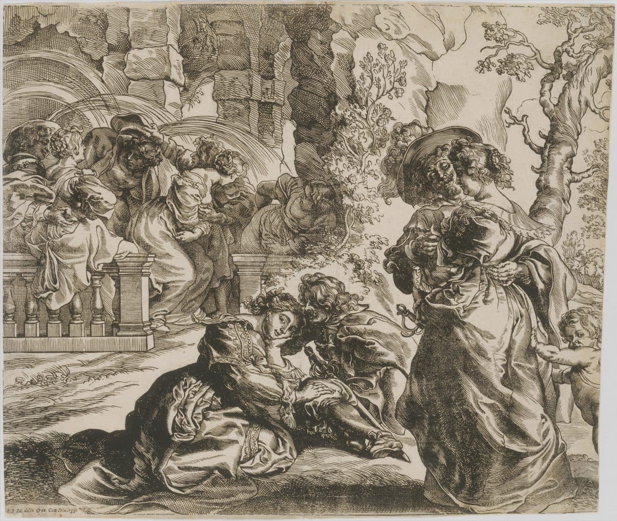 The Garden of Love (right block) by Christoffel Jegher