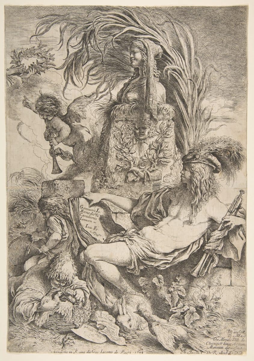 The Genius of Castiglione by Giovanni Benedetto Castiglione (Il Grechetto)