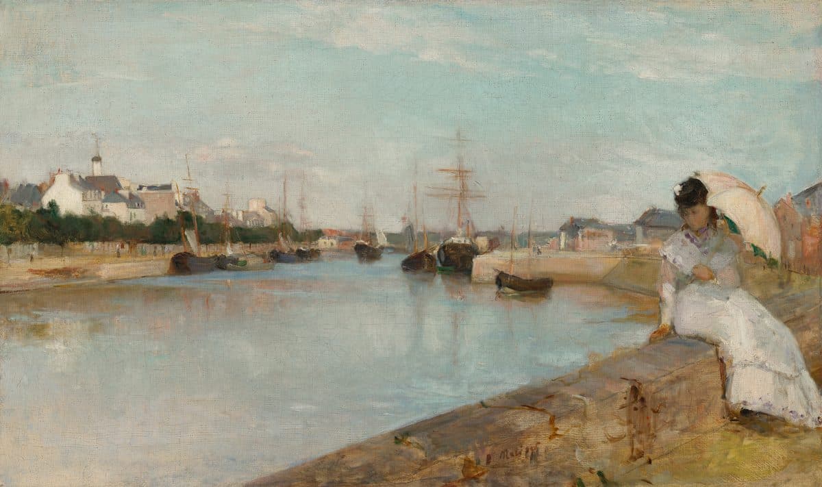 The Harbor at Lorient by Berthe Morisot