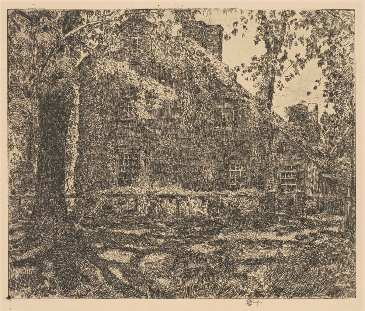 The "Home Sweet Home" Cottage, Easthampton by Childe Hassam