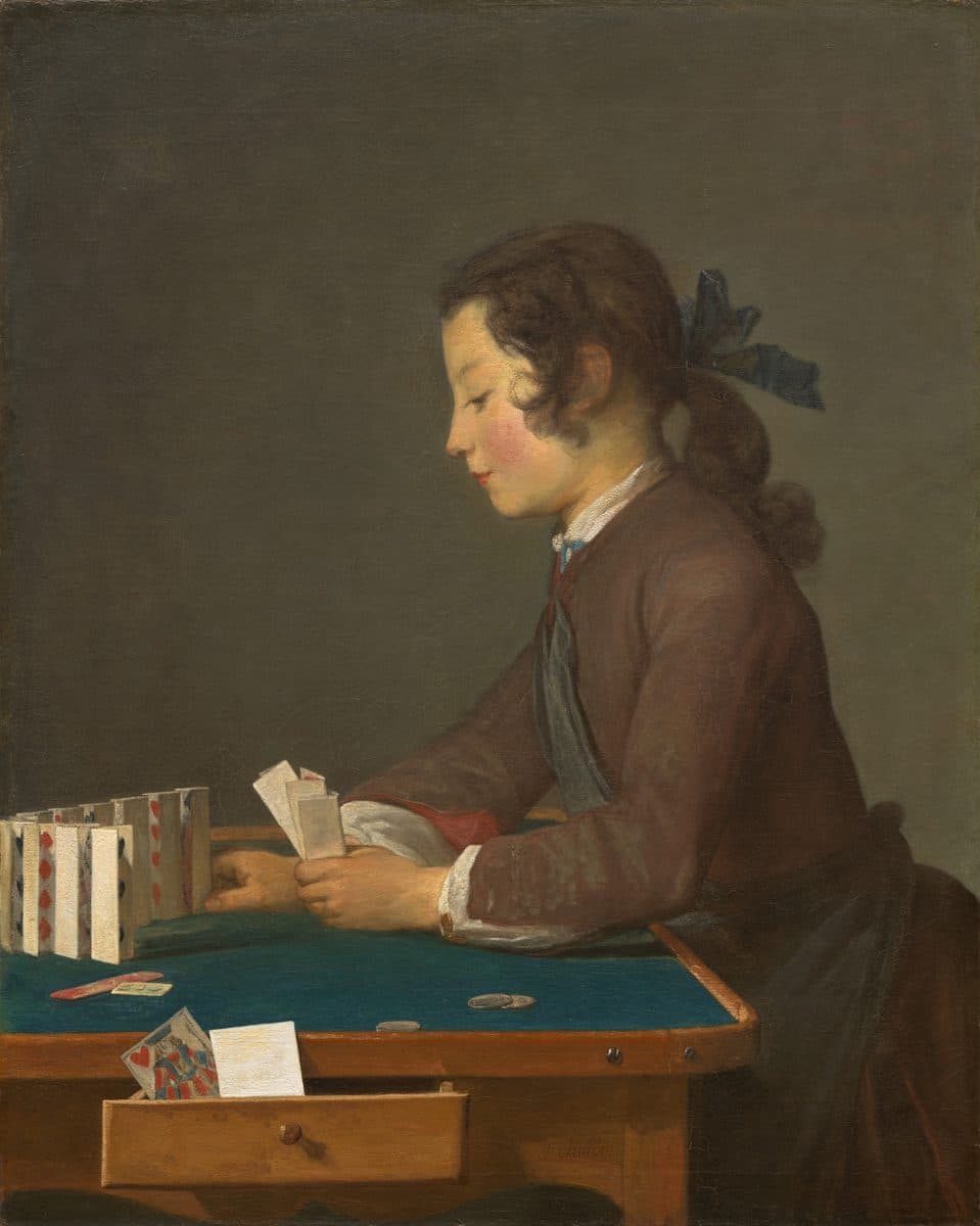 The House of Cards by Jean Siméon Chardin
