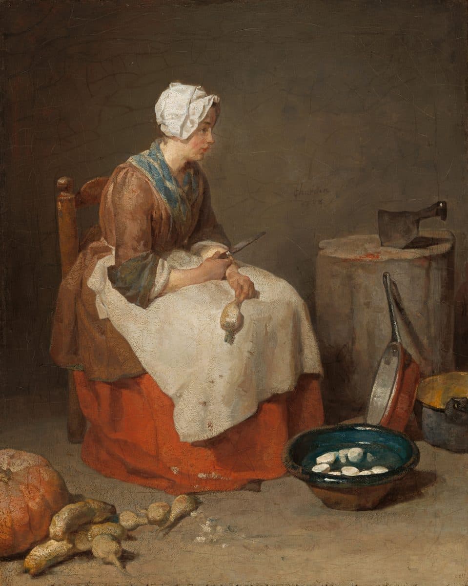 The Kitchen Maid by Jean Siméon Chardin