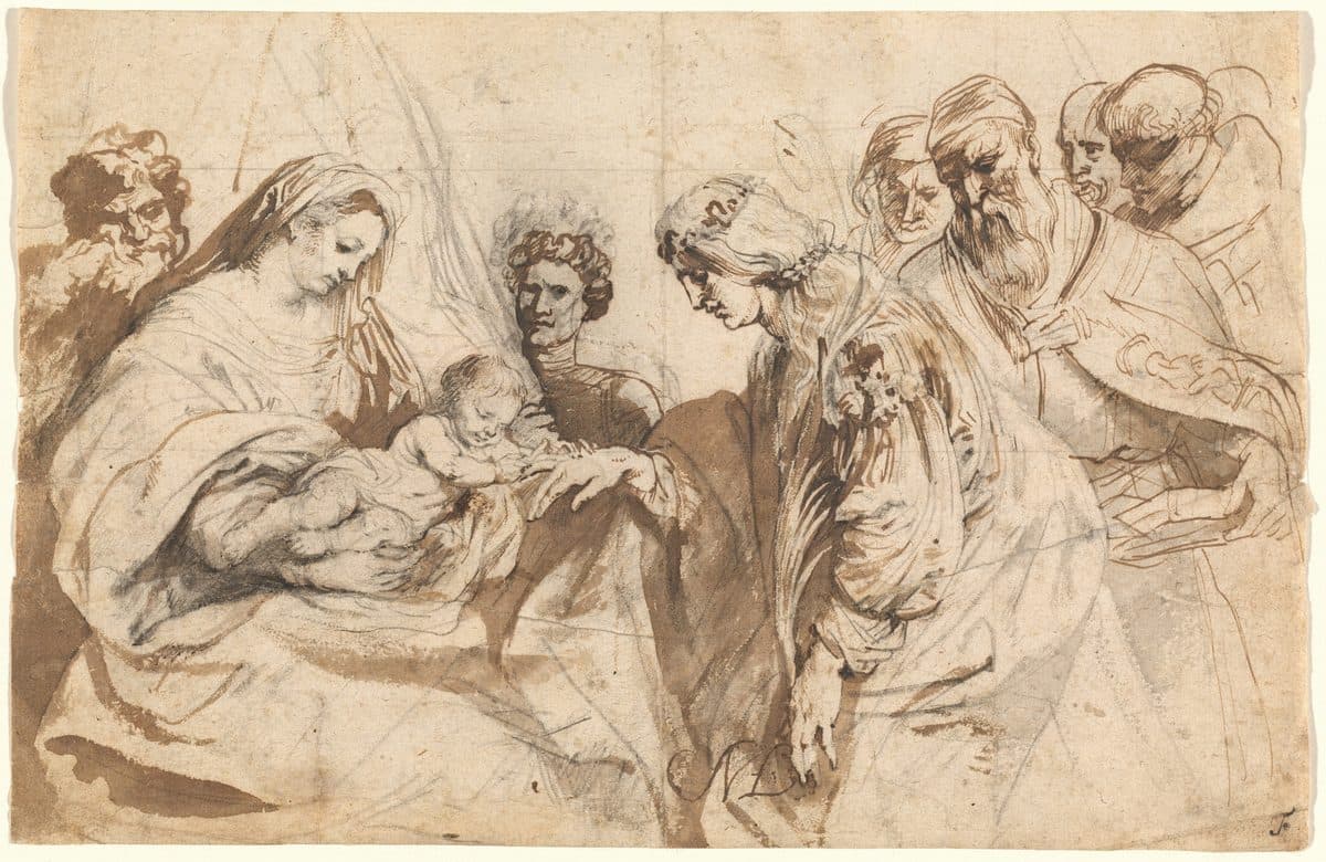 The Mystic Marriage of Saint Catherine by Sir Anthony van Dyck
