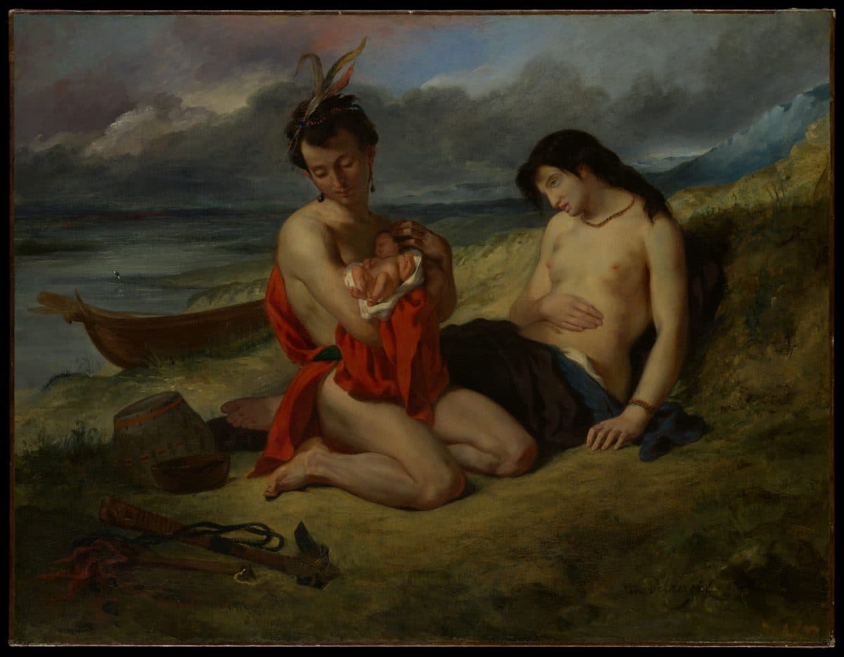 The Natchez by Eugène Delacroix