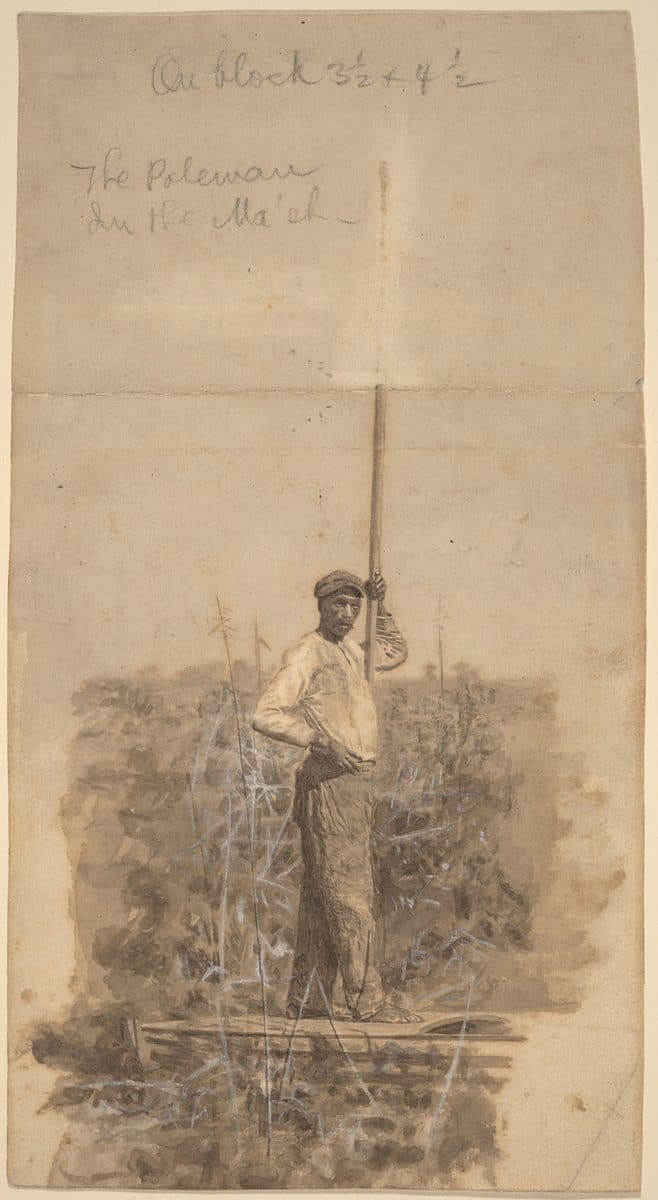 The Poleman in the Ma'sh by Thomas Eakins