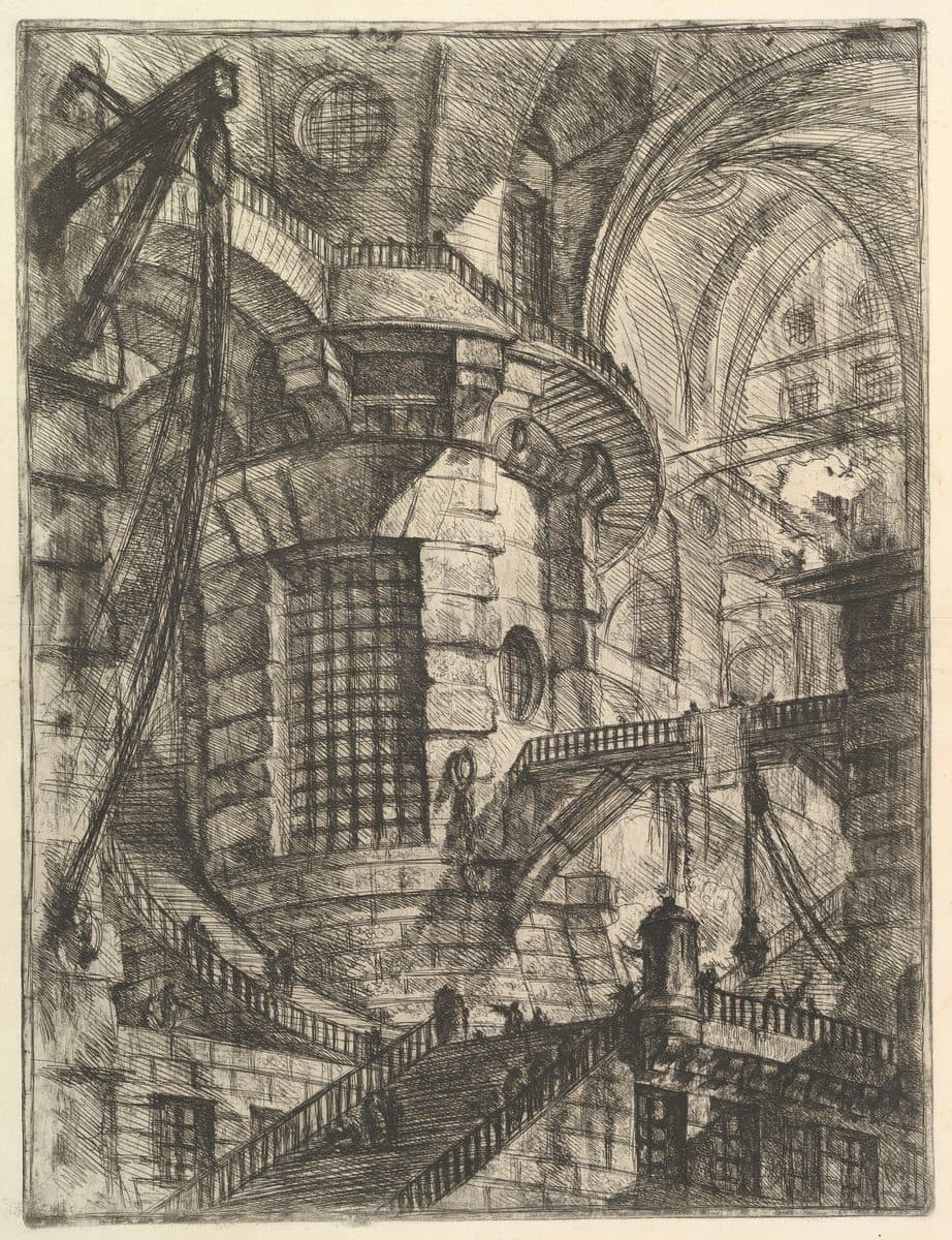 The Round Tower, from "Carceri d'invenzione" (Imaginary Prisons) by Giovanni Battista Piranesi