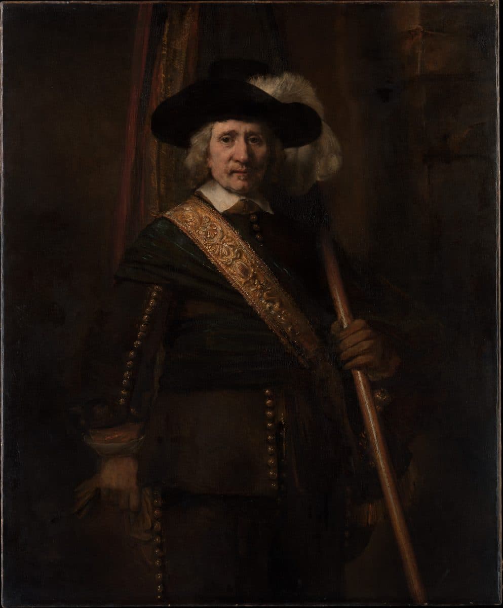 The Standard Bearer (probably Floris Soop, 1604–1657) by Rembrandt (Rembrandt van Rijn)