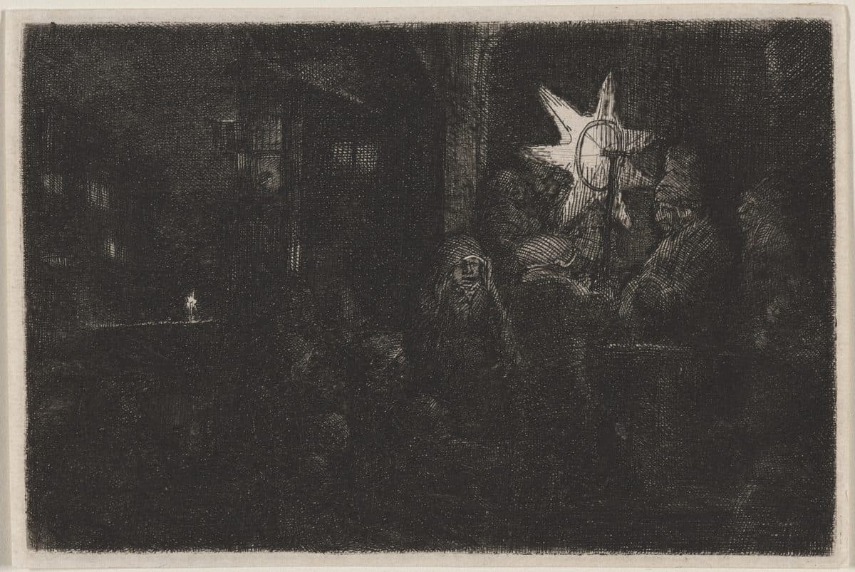 The Star of the Kings: A Night Piece by Rembrandt van Rijn