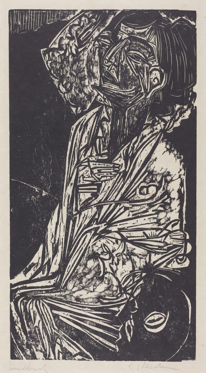 The Wife of Professor Goldstein by Ernst Ludwig Kirchner