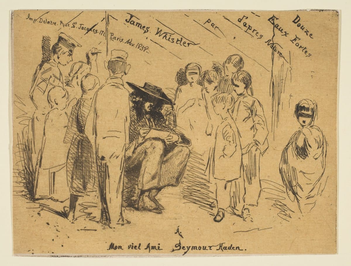 Title Page from the "French Set" (Douze Eaux-Fortes d'Après Nature) by James McNeill Whistler