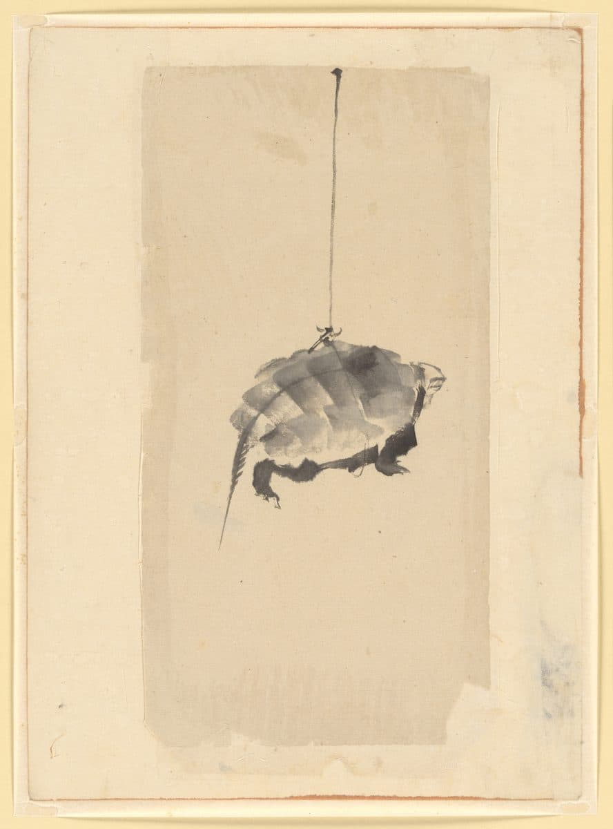 Tortoise Suspended By String by Katsushika Hokusai