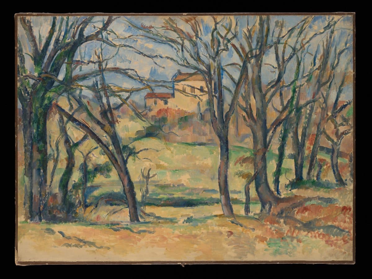 Trees and Houses Near the Jas de Bouffan by Paul Cézanne