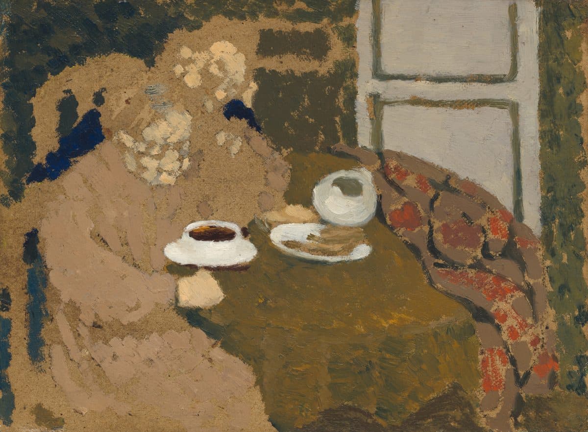 Two Women Drinking Coffee by Edouard Vuillard