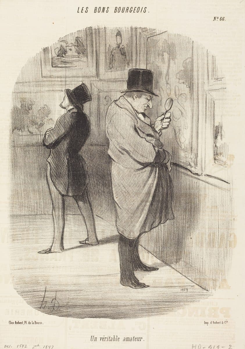 Un Veritable amateur by Honoré Daumier