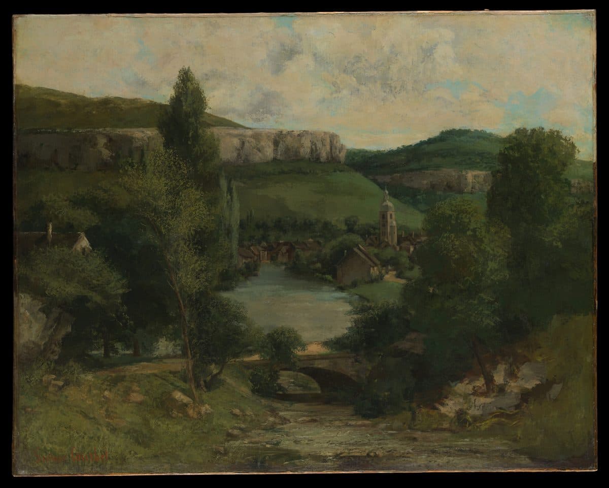 View of Ornans by Gustave Courbet